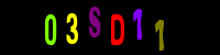 Blue Captcha Image