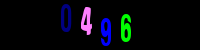 Blue Captcha Image