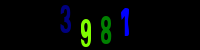 Blue Captcha Image