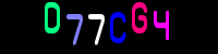 Blue Captcha Image
