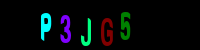 Blue Captcha Image