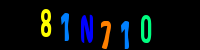 Blue Captcha Image