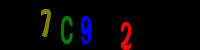 Blue Captcha Image