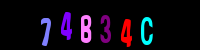 Blue Captcha Image