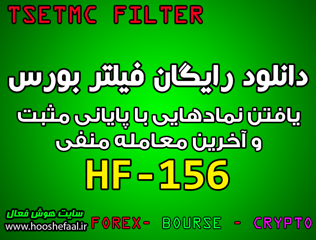 دانلود رایگان فیلتر نوسان گیری با قیمت پایانی HF-156 مخصوص بازار بورس تهران