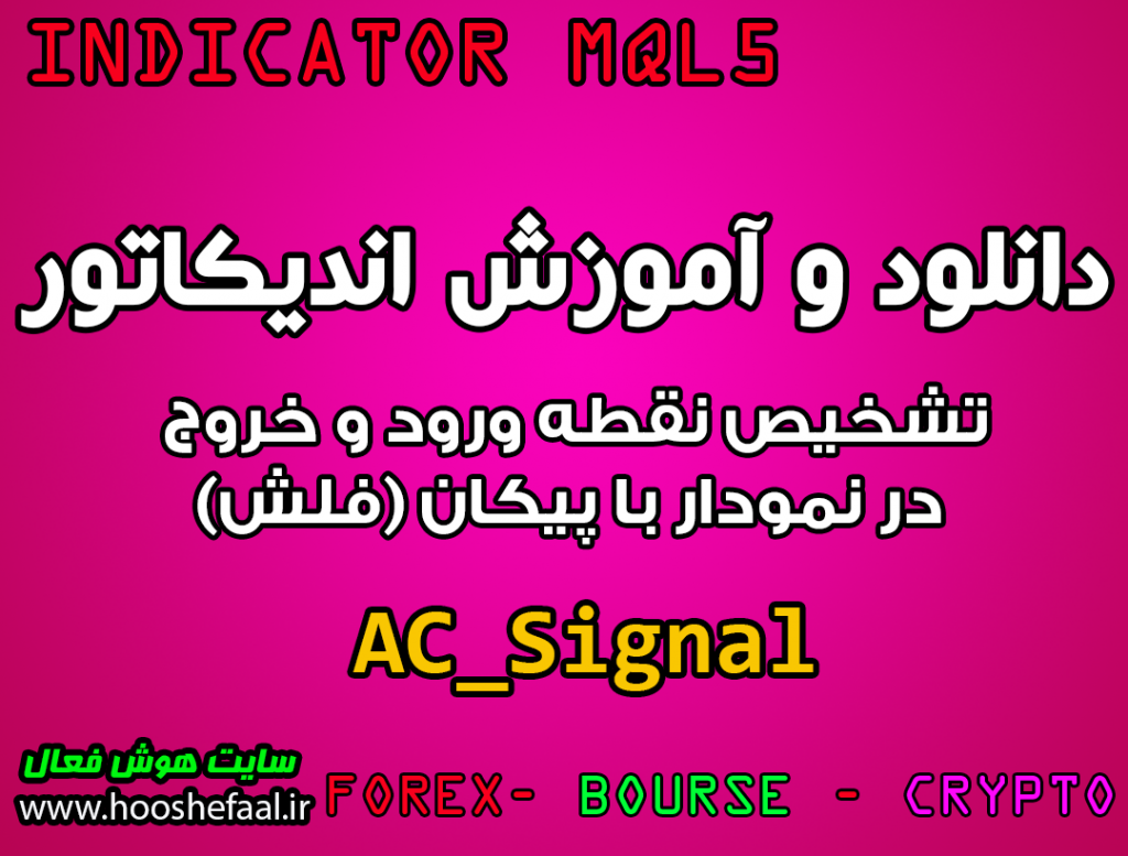 دانلود و آموزش اندیکاتور AC_Signal برای تشخیص نقطه ورود و خروج در نمودار با پیکان (فلش) برای متاتریدر 5