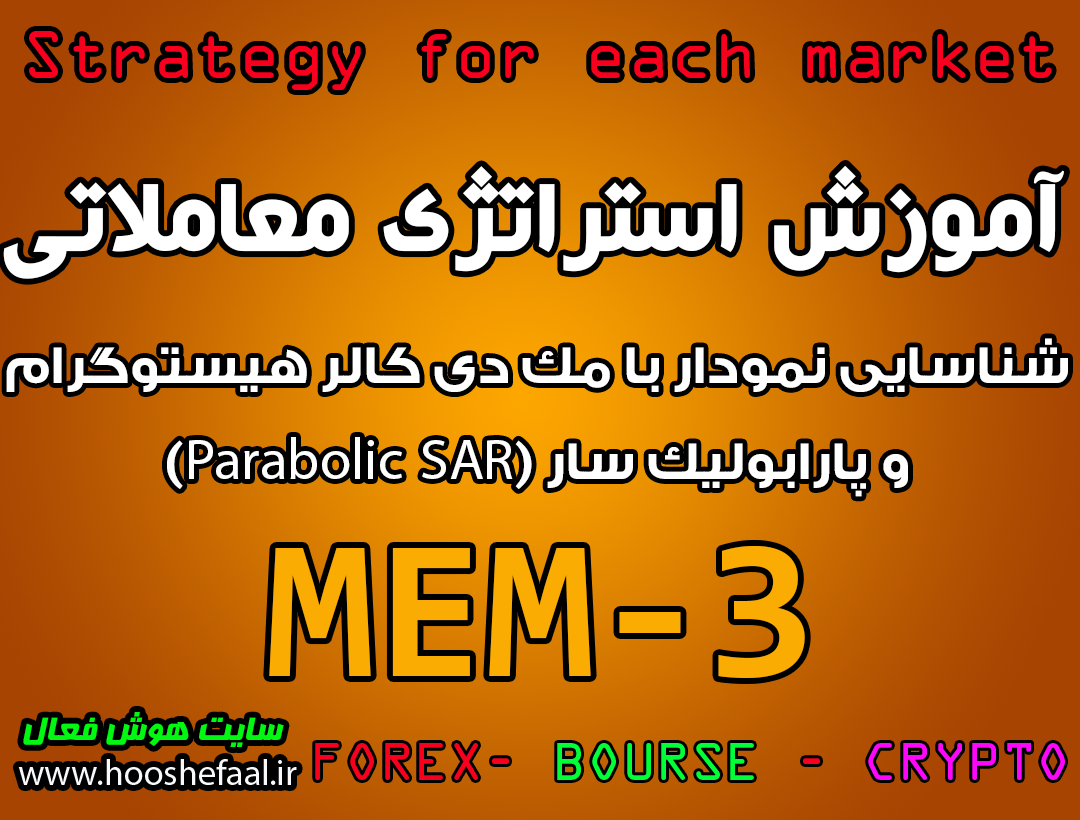 آموزش استراتژی معاملاتی MEM-3 شناسایی نمودار با مک دی کالر هیستوگرام و پارابولیک سار (Parabolic SAR) مخصوص بازار بورس، ارزدیجیتال و فارکس