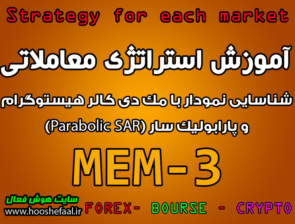 آموزش استراتژی معاملاتی MEM-3 شناسایی نمودار با مک دی کالر هیستوگرام و پارابولیک سار (Parabolic SAR) مخصوص بازار بورس، ارزدیجیتال و فارکس