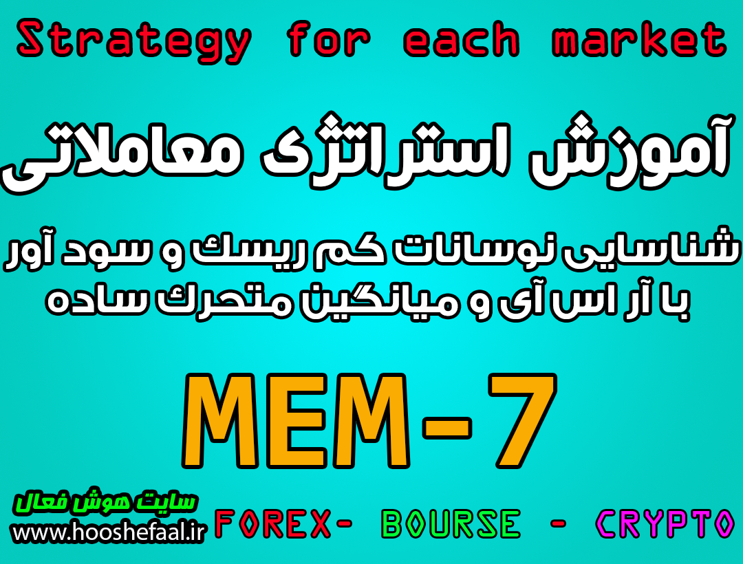 آموزش استراتژی معاملاتی MEM-7 شناسایی نوسانات کم ریسک و سود آور با آر اس آی و میانگین متحرک ساده