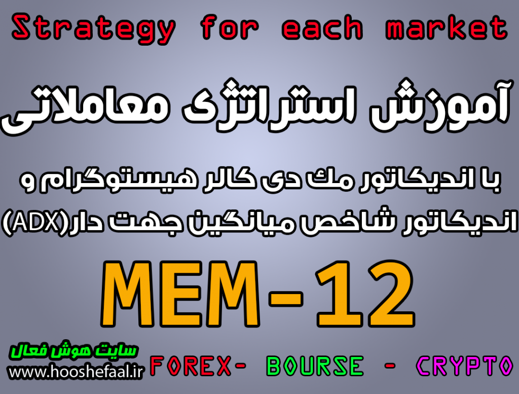 آموزش استراتژی معاملاتی MEM-12 با اندیکاتور های مک دی کالر هیستوگرام و شاخص میانگین جهت دار (ADX)