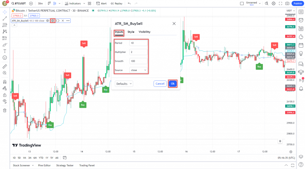 دانلود رایگان و آموزش اندیکاتور نوسان گیری Nifty _ Alchemist برای ارز دیجیتال و فارکس در تریدینگ ویو تایم فریم 30 دقیقه