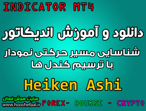 دانلود و آموزش اندیکاتور Heiken Ashi برای شناسایی مسیر حرکتی نمودار با ترسیم کندل ها مخصوص متاتریدر 4