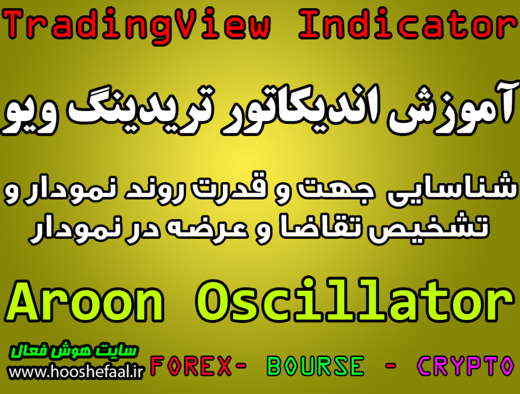 آموزش اندیکاتور Aroon Oscillator برای شناسایی جهت و قدرت روند نمودار و تشخیص تقاضا و عرضه در نمودار مخصوص تریدینگ‌ویو