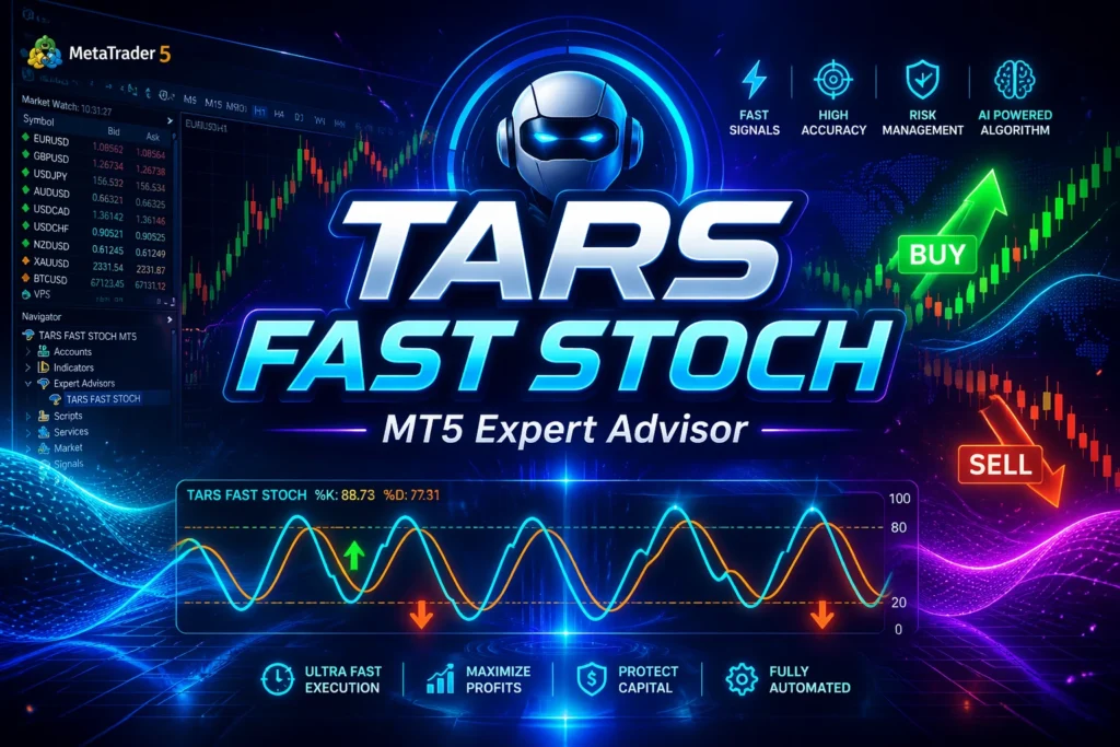 خرید اکسپرت فیلتر استوکاستیک TARS FAST STOCH برای متاتریدر 5 و ارسال سیگنال مختلف استوکاستیک برای بورس و فارکس