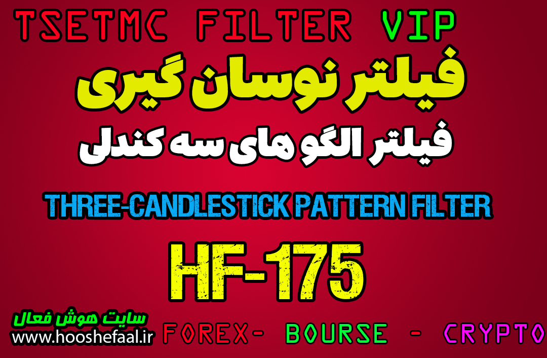 خرید فیلتر الگوهای سه کندلی به همراه حمایت و مقاومت HF-175 مخصوص بورس تهران
