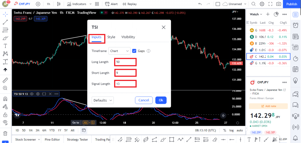 نوسان گیری در ارزدیجیتال با اندیکاتور TSI سیگنال گیری در تریدینگ ویو