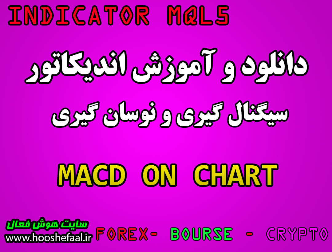 دانلود و آموزش اندیکاتور MACD ON CHART اندیکاتور بورس و فارکس