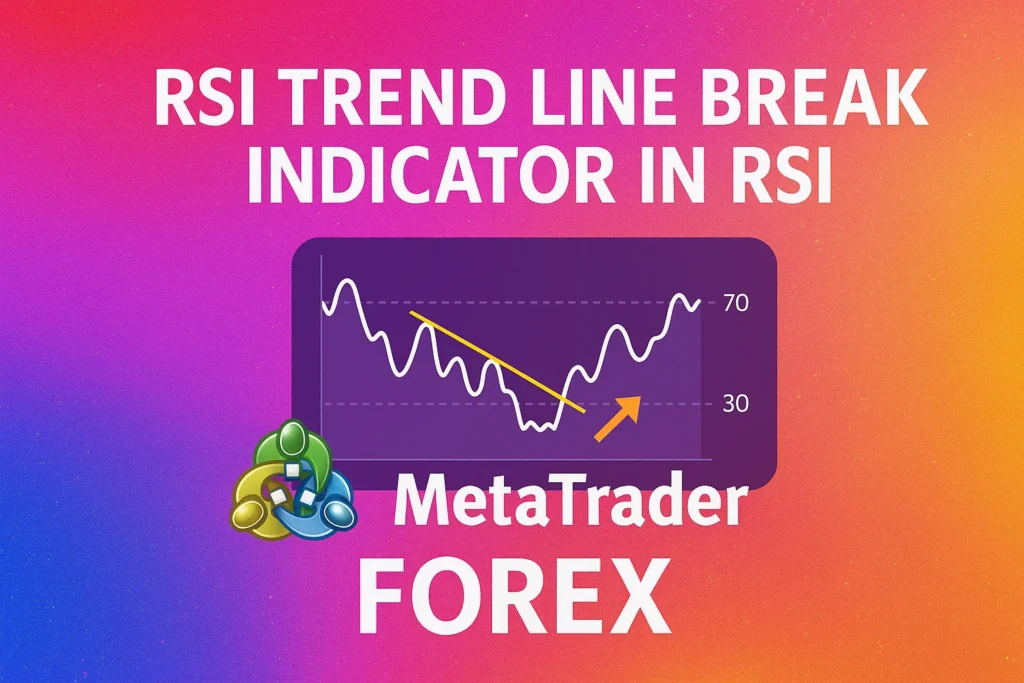 خرید اندیکاتور تشخیص شکست خط روند در اندیکاتور RSI مخصوص بورس و فارکس