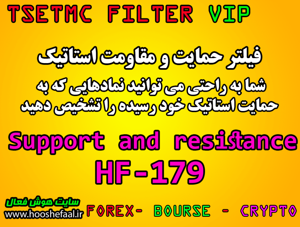 فیلتر تشخیص حمایت و مقاومت استاتیک مخصوص بازار بورس ایران HF-179