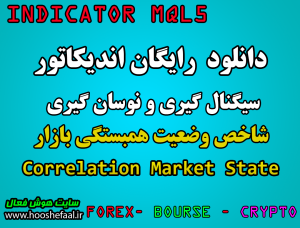 دانلود رایگان اندیکاتور نوسانگیری شاخص وضعیت همبستگی بازار Correlation Market State بورس و فارکس