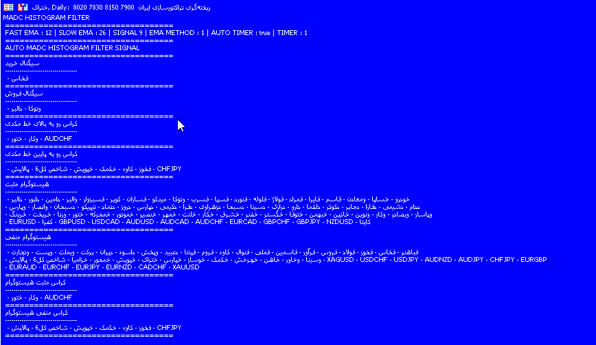 خرید اکسپرت یا فیلتر اندیکاتور مکدی کالر macd color histogram مخصوص نوسان گیری در بورس و فارکس