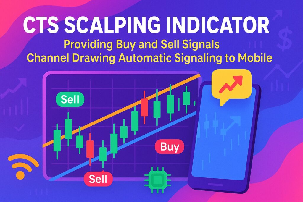 خرید اندیکاتور نوسان گیری (اسکالپ) CTS ارائه سیگنال خرید و فروش کانال کشی اتوماتیک و ارسال سیگنال ها به موبایل