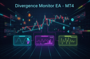 خرید اکسپرت مانیتورینگ واگرایی سه اندیکاتور مختلف مخصوص فارکس برای متاتریدر چهار DIVERGENCE MONITORING MT4