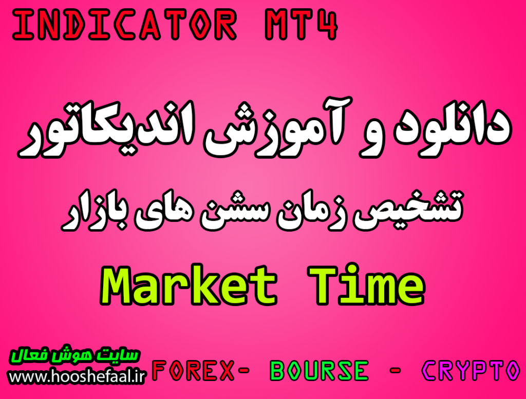 دانلود رایگان اندیکاتور تشخیص زمان سشن های بازار Market Time مخصوص بازار فارکس  MT4