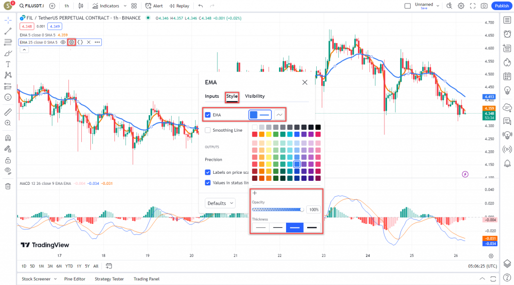 آموزش استراتژی اسکلپ ارزدیجیتال و فارکس در تریدینگ ویو تایم فریم 1 ساعت