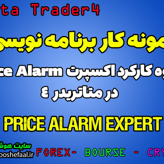 ویدئو آموزش شیوه کارکرد ربات سیگنال یاب Price Alarm در متاتریدر 4 مخصوص فارکس و ارزدیجیتال