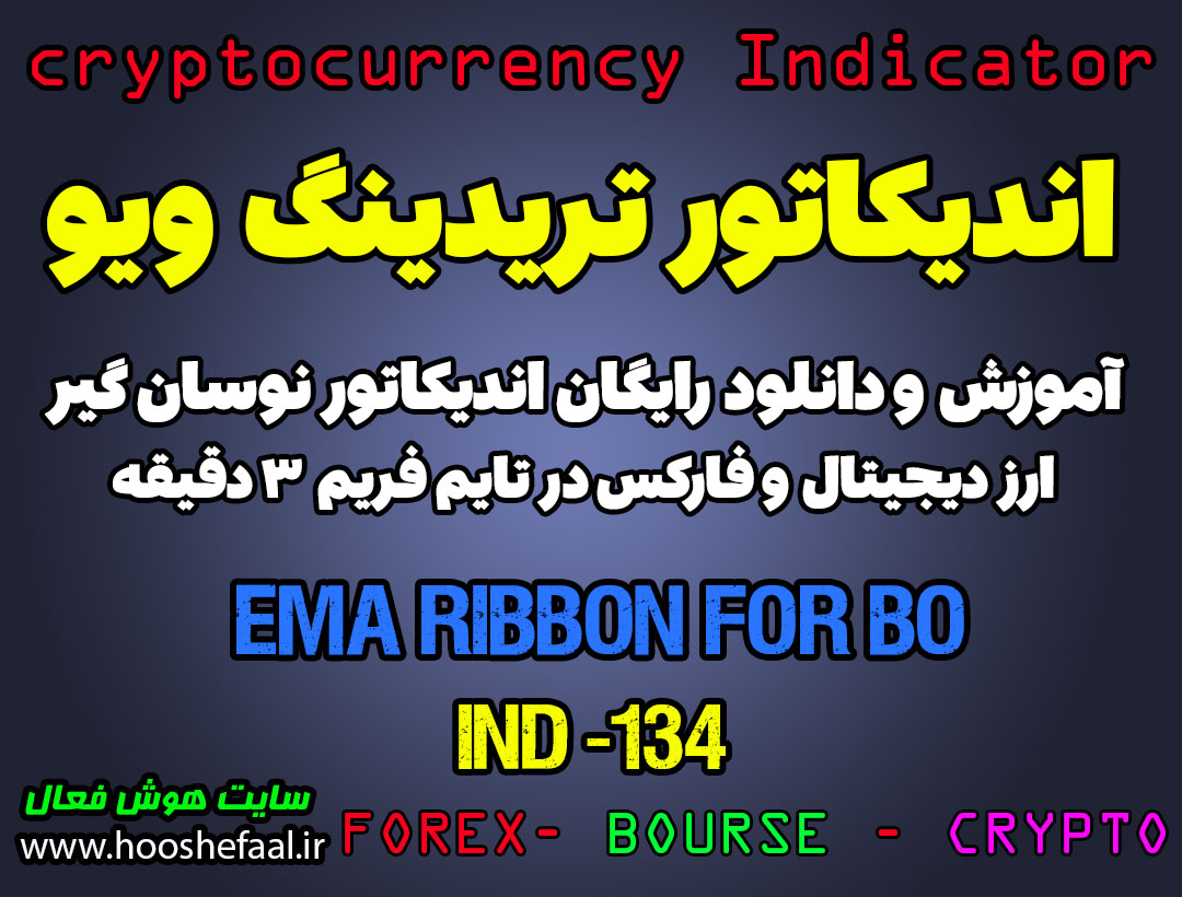 دانلود رایگان و آموزش اندیکاتور نوسان گیری EMA Ribbon for BO برای ارز دیجیتال و فارکس در تریدینگ ویو تایم فریم 3 دقیقه