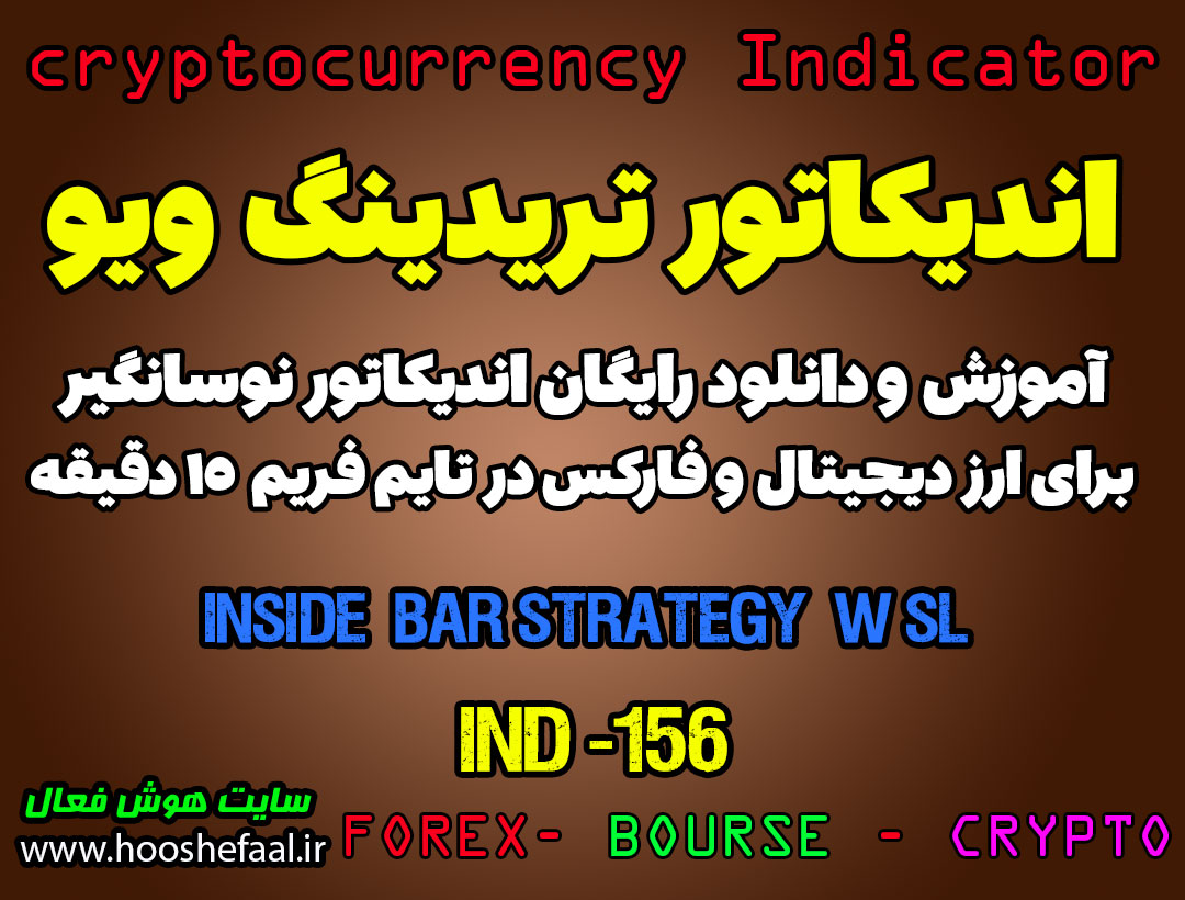 آموزش اندیکاتور نوسانگیر Inside Bar Strategy W/SL برای ارز دیجیتال در تریدینگ ویو تایم فریم 15 دقیقه