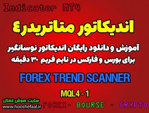 اندیکاتور بسیار خوب Forex Trend Scanner مخصوص بورس و فارکس برای متاتریدر 4