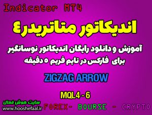 اندیکاتور فوق العاده ZigZag Arrow مخصوص فارکس در متاتریدر 4 تایم فریم 5 دقیقه