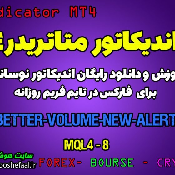 اندیکاتور Better Volume New Alerts مخصوص فارکس در متاتریدر 4 تایم فریم روزانه