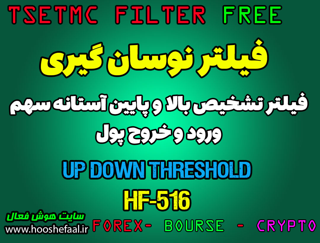 فیلتر تشخیص بالا و پایین آستانه سهم و ورود و خروج پول کد HF-516 برای بورس ایران tsetmc
