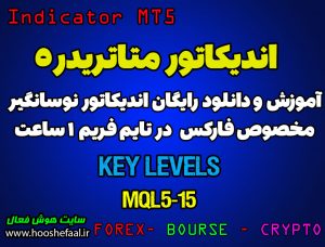 اندیکاتور Key Levels مخصوص فارکس در متاتریدر 5 تایم فریم 1 ساعت