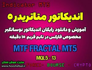 اندیکاتور فوق العاده MTF Fractal MT5 مخصوص فارکس در متاتریدر 5 تایم فریم 15 دقیقه