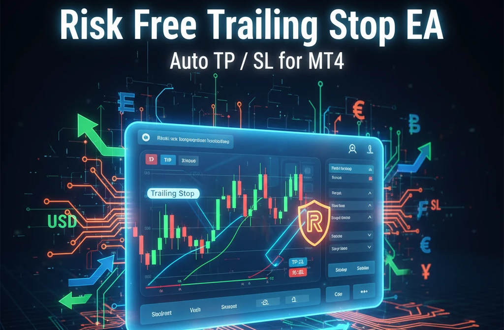 حد سود و ضرر اتوماتیک Risk Free Trailing Stop برای پلتفرم متاتریدر 4