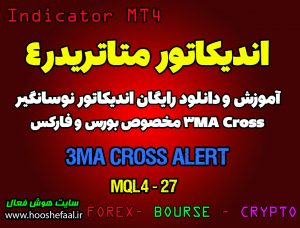 آموزش و دانلود رایگان اندیکاتور 3MA Cross Alert مخصوص فارکس در متاتریدر 4