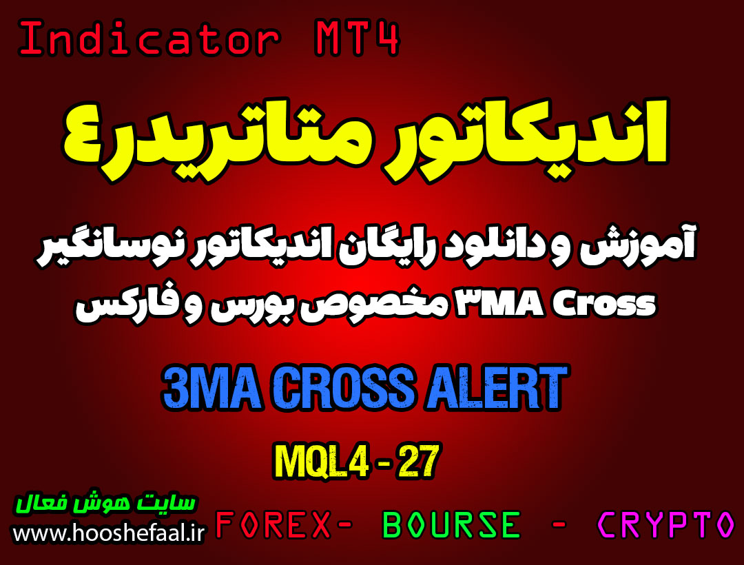 آموزش و دانلود رایگان اندیکاتور 3MA Cross Alert مخصوص فارکس در متاتریدر 4