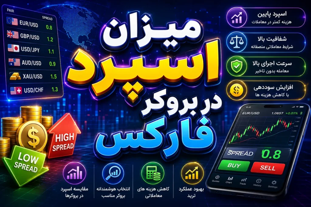 میزان اسپرد حساب در بروکر