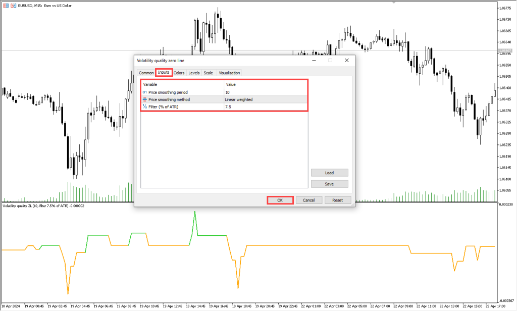 دانلود اندیکاتور Volatility Quality | اندیکاتور ولاتیلیتی متاتریدر 5
