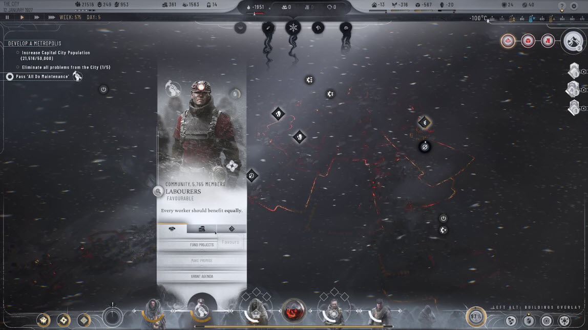 بررسی Frostpunk 2 | بازآفرینی سرد و بیرحمانه شهرسازی با تصمیمات دشوار