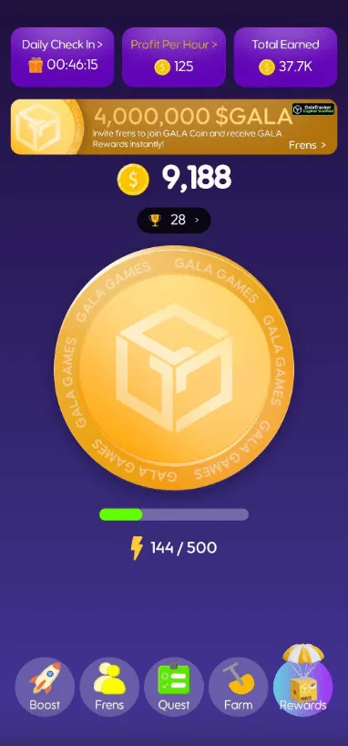 آموزش گالا کوین Gala Coin در تلگرام - چگونه بازی کنیم و درآمد کسب کنیم؟!
