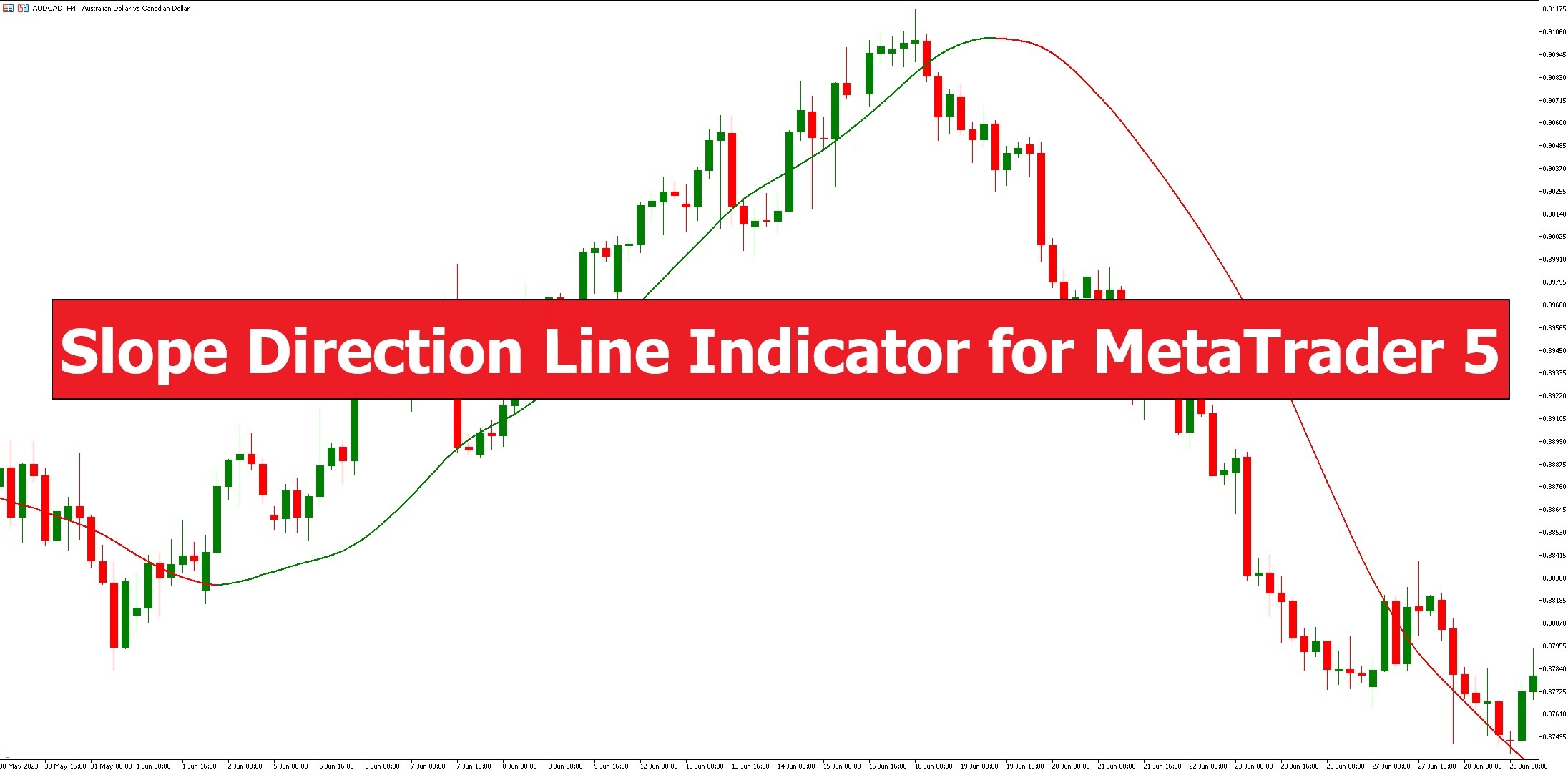 دانلود شاخص جهت شیب خط Slope Direction Line برای متاتریدر 5