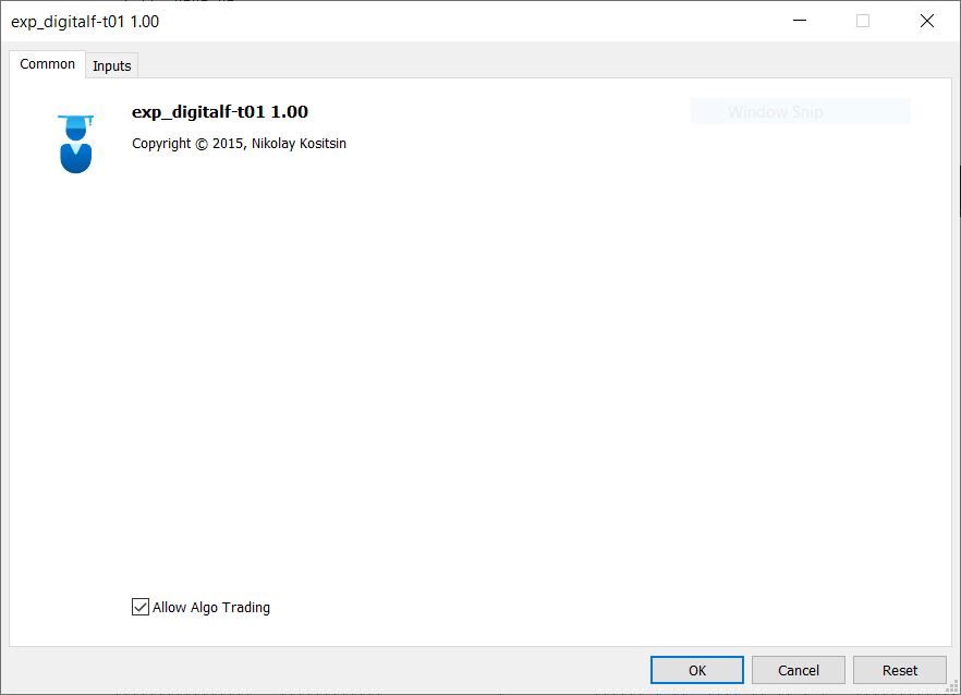 دانلود اکسپرت معامله گر Exp DigitalF-T01 در پلتفرم متاتریدر 5