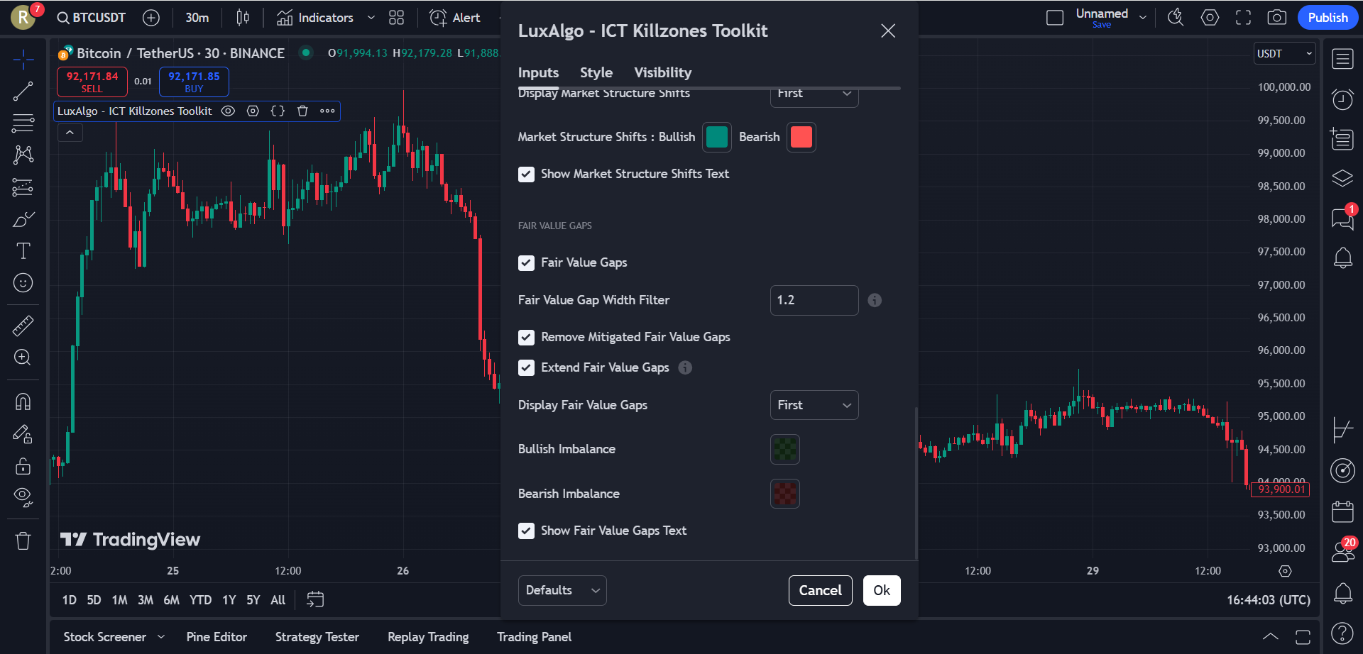 دانلود اندیکاتور ICT Killzones Toolkit در تریدینگ ویو