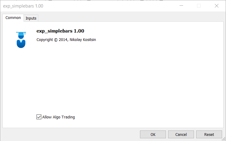 دانلود اکسپرت دستیار معامله‌گر Exp SimpleBars برای متاتریدر 5