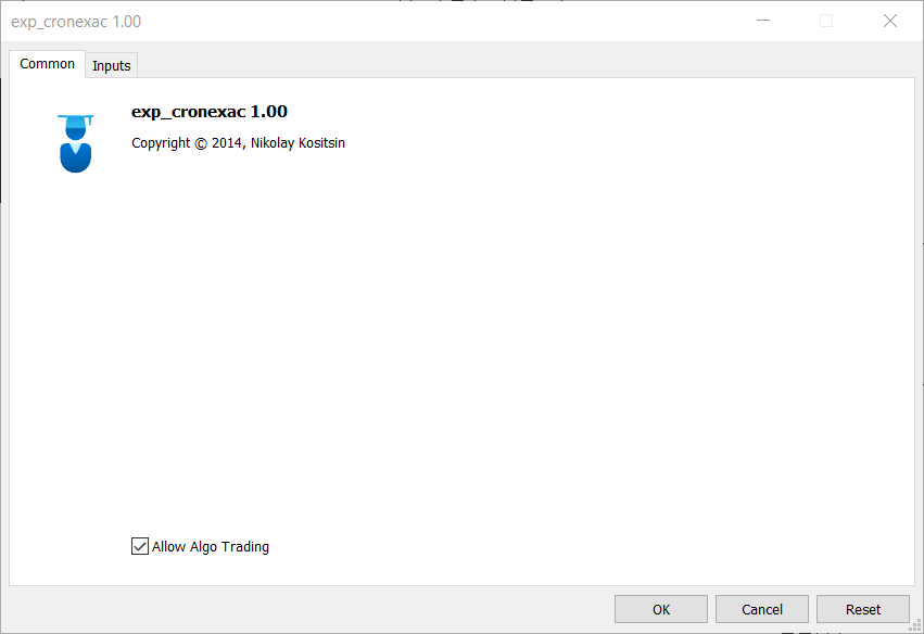 دانلود اکسپرت معامله گر Exp CronexAC در متاتریدر 5